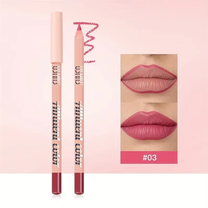 8 Color Waterproof Lip Liner Pencil Long Lasting Natural Lipliner Pen Red Contour Tint Sexy Dark Red Pink Matte Lipstick Pencil