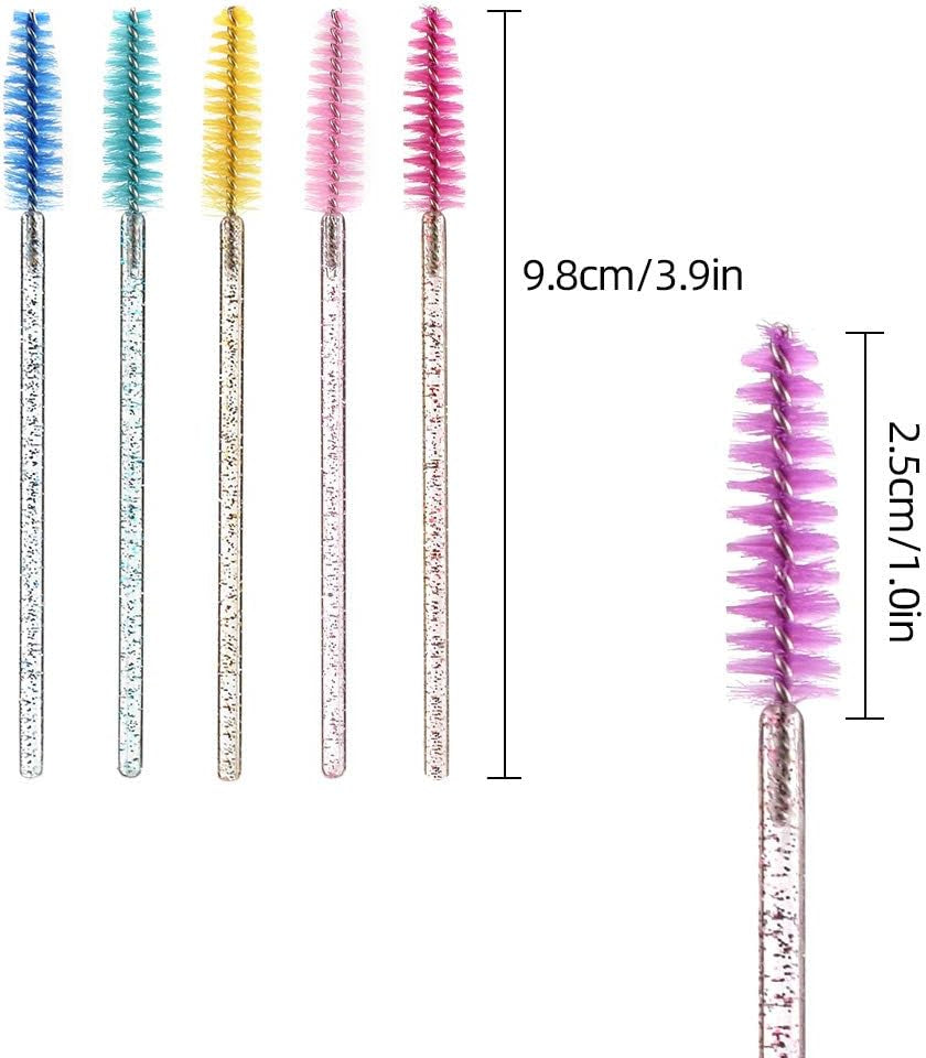 100 Piezas Desechables Cepillos De Pestañas De Varitas Rímel Kit Mascara Applikator Make-Up Applikatoren Kit De Maquillaje Pinceles Aplicadores Multicolor