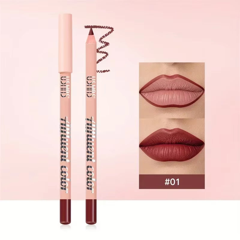 8 Color Waterproof Lip Liner Pencil Long Lasting Natural Lipliner Pen Red Contour Tint Sexy Dark Red Pink Matte Lipstick Pencil