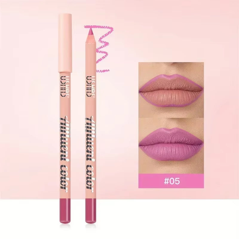 8 Color Waterproof Lip Liner Pencil Long Lasting Natural Lipliner Pen Red Contour Tint Sexy Dark Red Pink Matte Lipstick Pencil