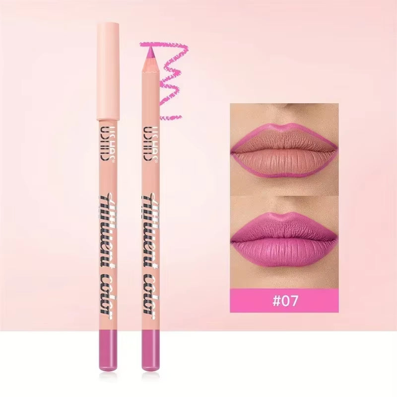 8 Color Waterproof Lip Liner Pencil Long Lasting Natural Lipliner Pen Red Contour Tint Sexy Dark Red Pink Matte Lipstick Pencil