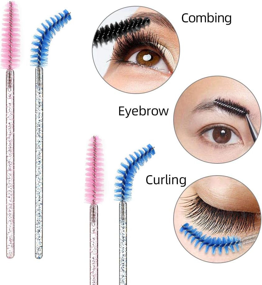 100 Piezas Desechables Cepillos De Pestañas De Varitas Rímel Kit Mascara Applikator Make-Up Applikatoren Kit De Maquillaje Pinceles Aplicadores Multicolor