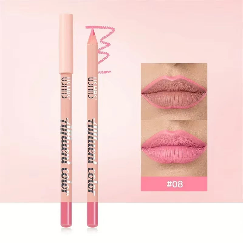8 Color Waterproof Lip Liner Pencil Long Lasting Natural Lipliner Pen Red Contour Tint Sexy Dark Red Pink Matte Lipstick Pencil