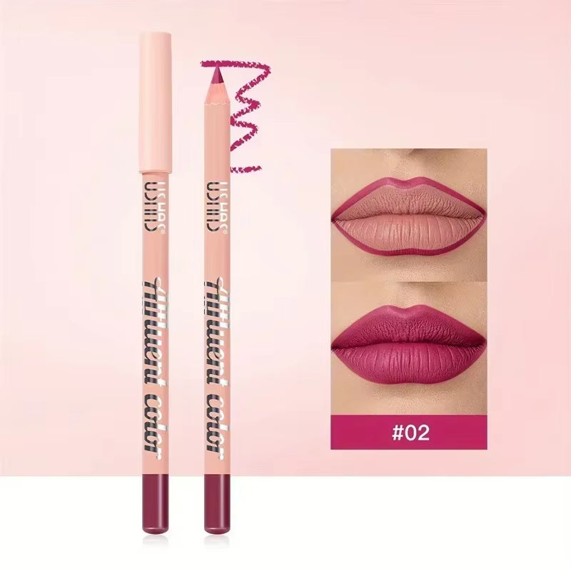 8 Color Waterproof Lip Liner Pencil Long Lasting Natural Lipliner Pen Red Contour Tint Sexy Dark Red Pink Matte Lipstick Pencil