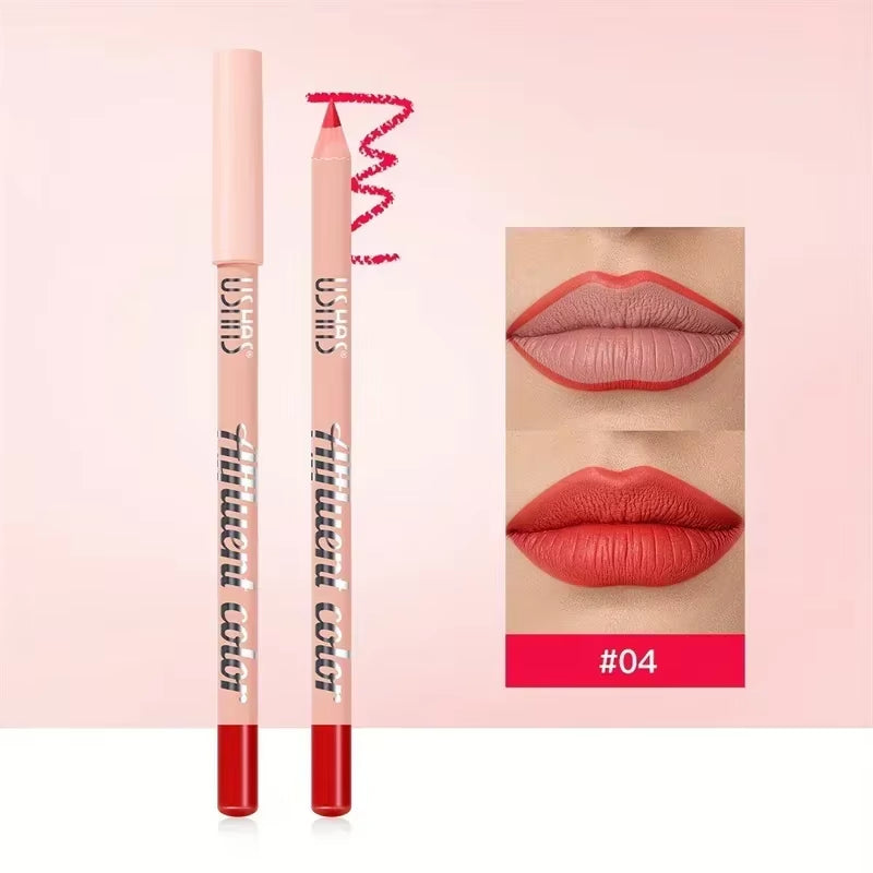 8 Color Waterproof Lip Liner Pencil Long Lasting Natural Lipliner Pen Red Contour Tint Sexy Dark Red Pink Matte Lipstick Pencil