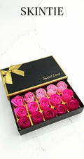18 piezas Rosas De Jabón En Caja De Regalo