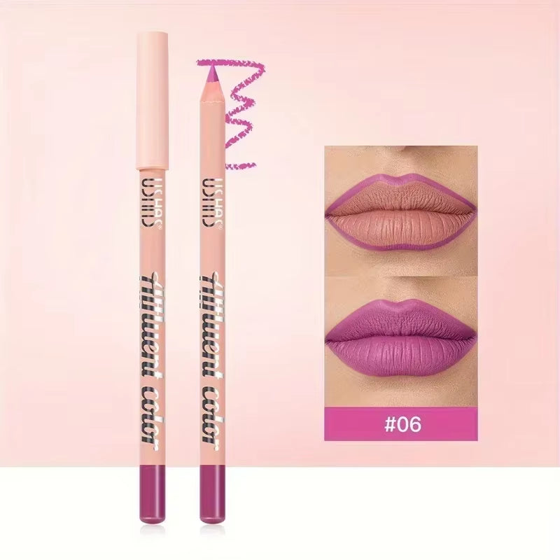 8 Color Waterproof Lip Liner Pencil Long Lasting Natural Lipliner Pen Red Contour Tint Sexy Dark Red Pink Matte Lipstick Pencil